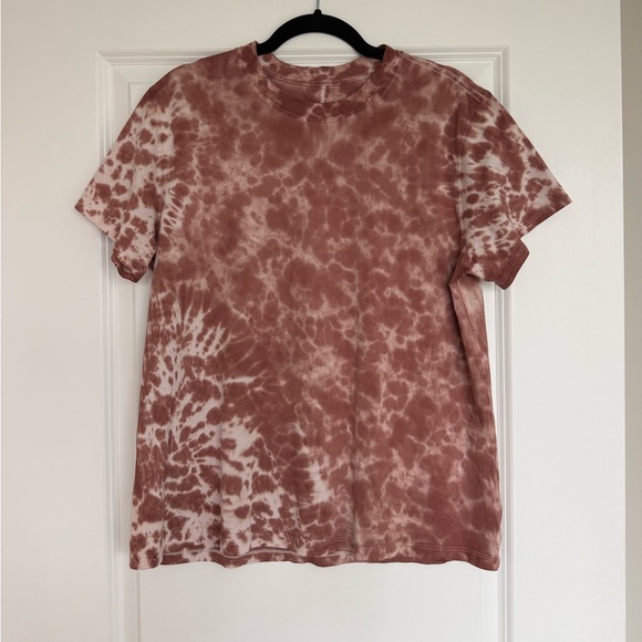 Lululemon All Yours Tee in Marmoleado Tie Dye Ancient Copper size 8 - Picture 5 of 7